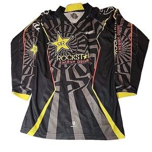 Thor Motocross Bike Racing Rockstar Energy Sponsorship Shirt Youth Extra Large